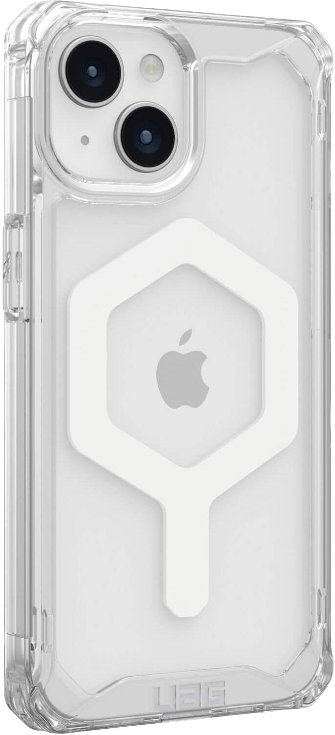 Urban Armor Gear Plyo MagSafe Backcover Apple iPhone 15 Ice, Transparent, Weiß MagSafe kompatibel 114294114341