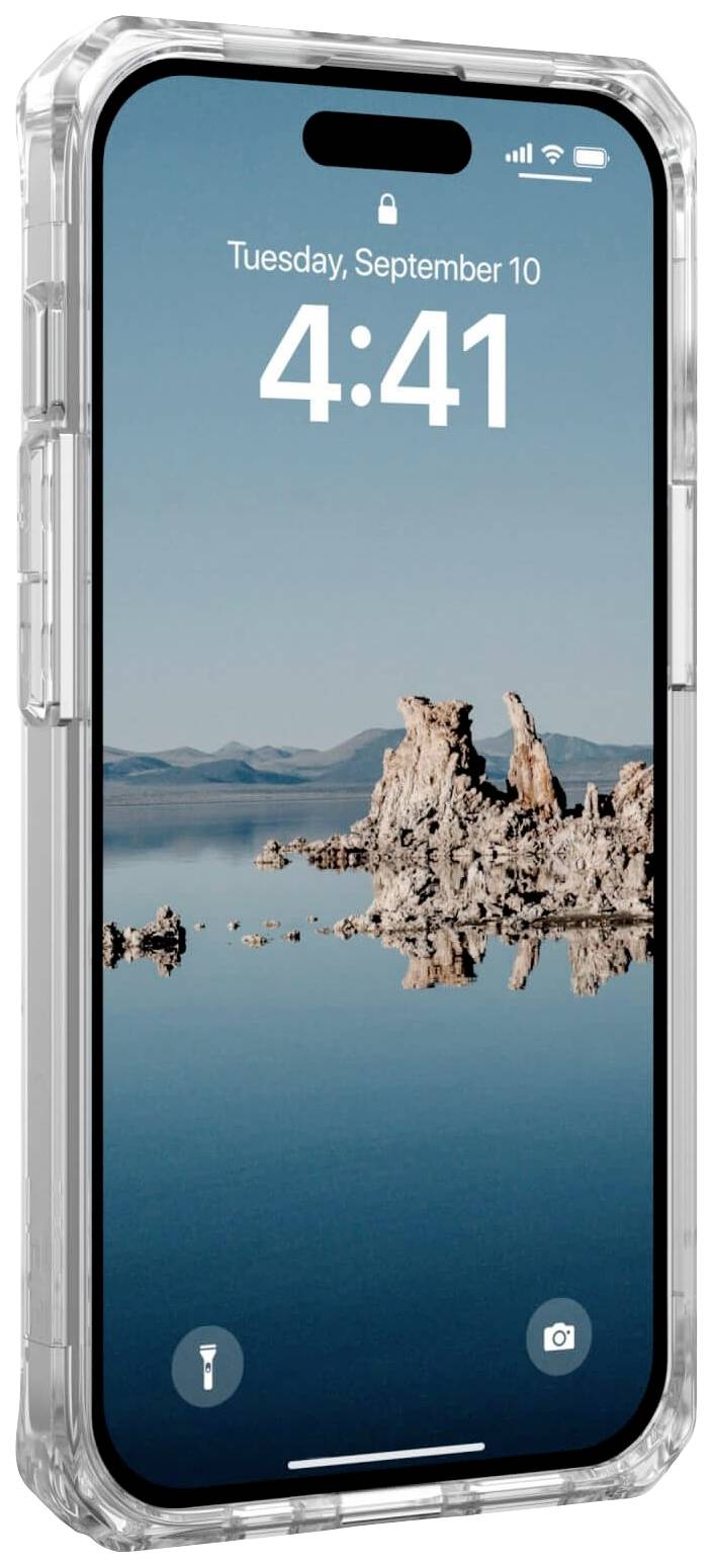 Urban Armor Gear Plyo MagSafe Backcover Apple iPhone 15 Ice, Transparent, Weiß MagSafe kompatibel 114294114341