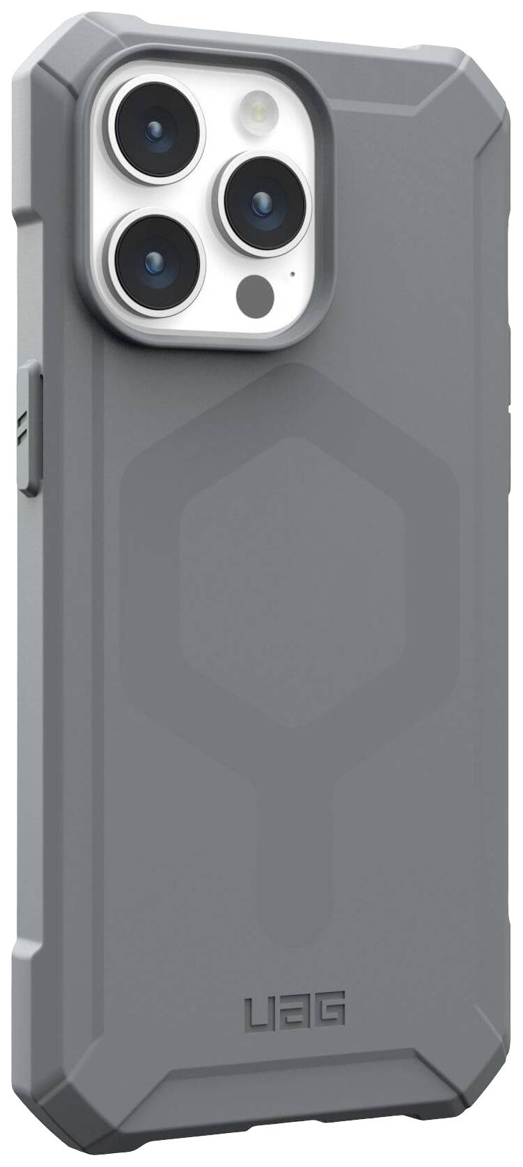 Urban Armor Gear Essential Armor MagSafe Backcover Apple iPhone 15 Pro Max Silber MagSafe kompatibel 114296113333