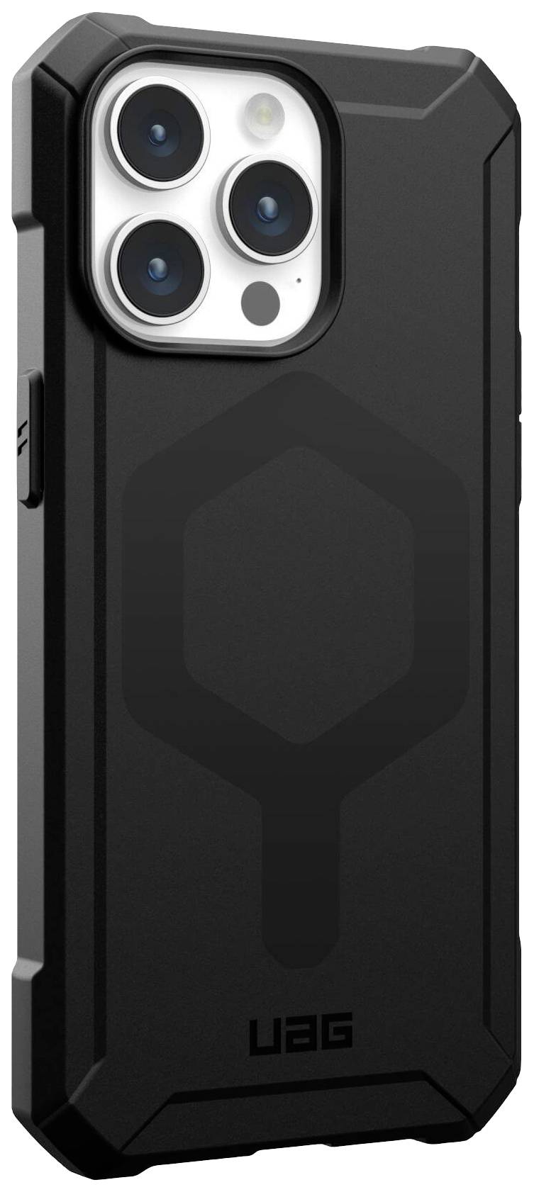 Urban Armor Gear Essential Armor MagSafe Backcover Apple iPhone 15 Pro Max Schwarz MagSafe kompatibel 114296114040