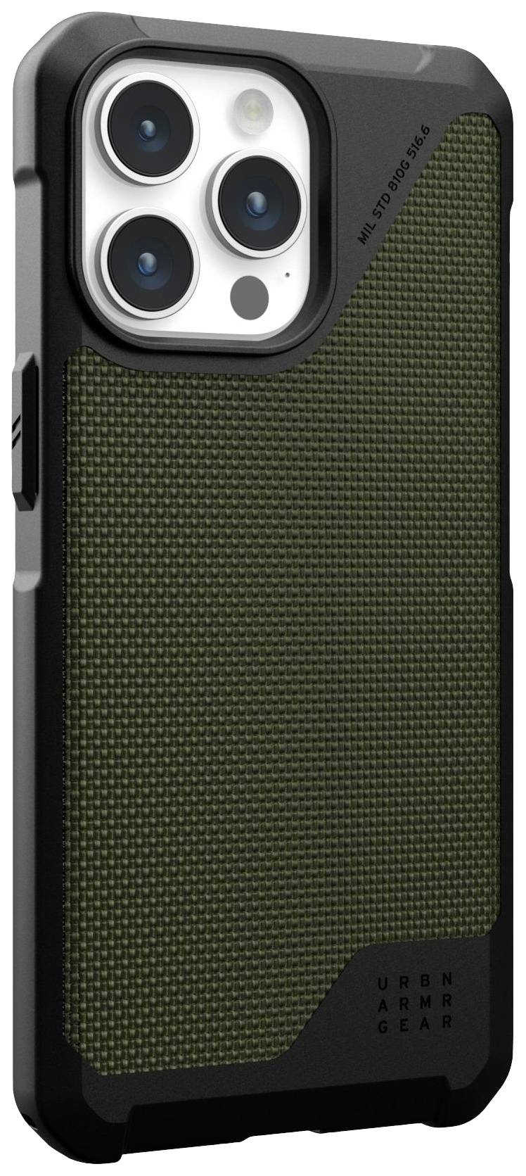 Urban Armor Gear Metropolis LT MagSafe Backcover Apple iPhone 15 Pro Max Kevlar®, Oliv MagSafe kompatibel 114297113972