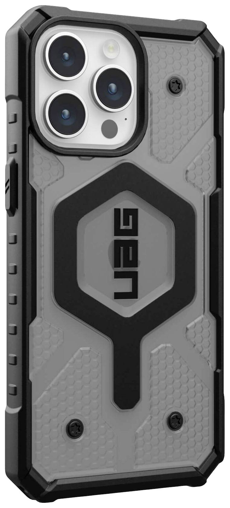 Urban Armor Gear Pathfinder MagSafe Backcover Apple iPhone 15 Pro Max Grau (transparent) MagSafe kompatibel 114301113131