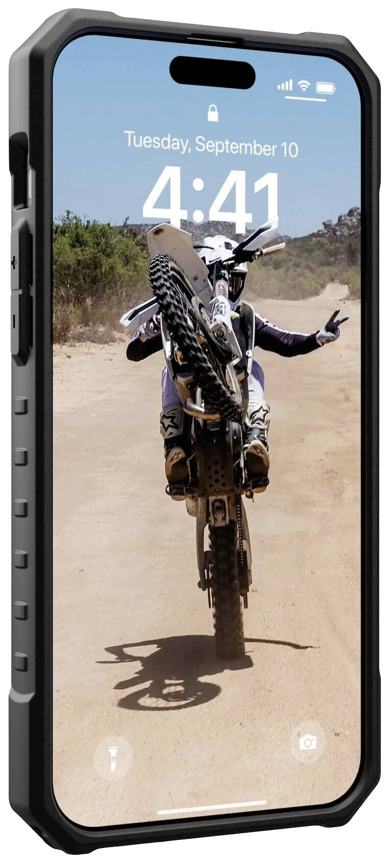 Urban Armor Gear Pathfinder MagSafe Backcover Apple iPhone 15 Pro Max Silber MagSafe kompatibel 114301113333