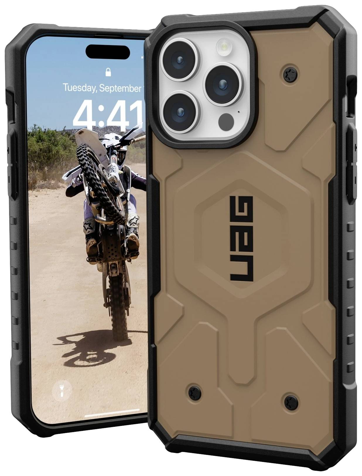 Urban Armor Gear Pathfinder MagSafe Backcover Apple iPhone 15 Pro Max Braun MagSafe kompatibel 114301118182