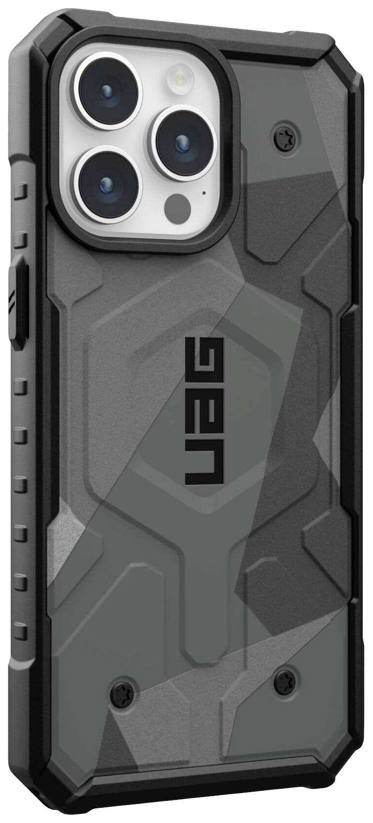 Urban Armor Gear Pathfinder SE MagSafe Backcover Apple iPhone 15 Pro Max Camouflage Grau MagSafe kompatibel 114303114033