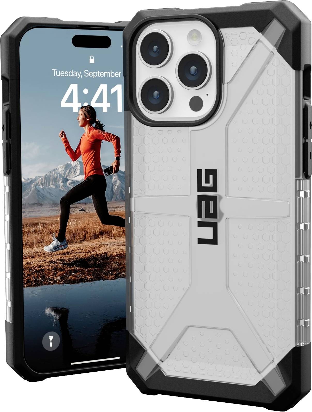 Urban Armor Gear Plasma Backcover Apple iPhone 15 Pro Max Ice, Transparent 114304114343