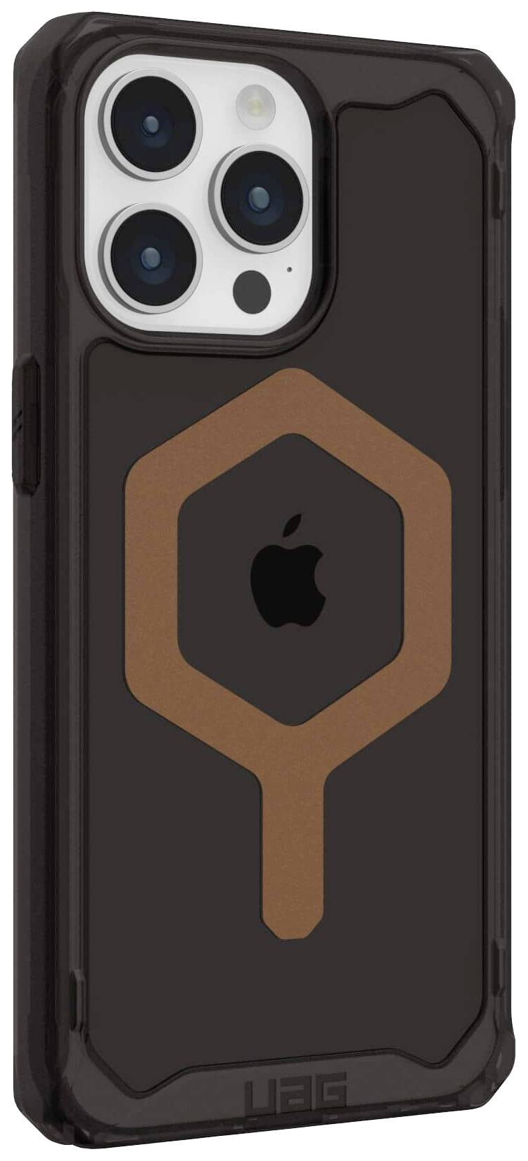 Urban Armor Gear Plyo MagSafe Backcover Apple iPhone 15 Pro Max Schwarz, Bronze MagSafe kompatibel 114305114085