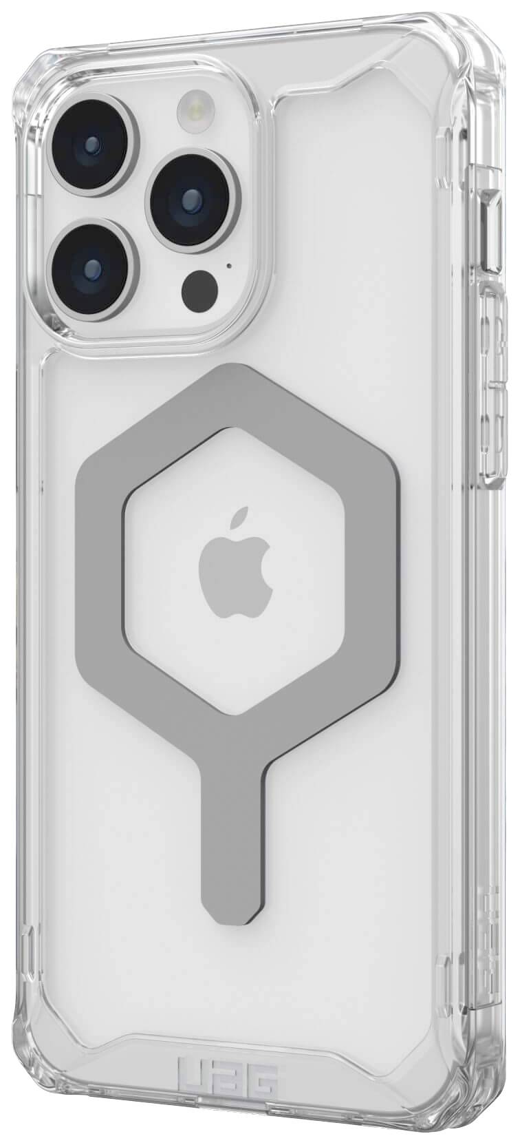 Urban Armor Gear Plyo MagSafe Backcover Apple iPhone 15 Pro Max Ice, Transparent, Silber MagSafe kompatibel 114305114333