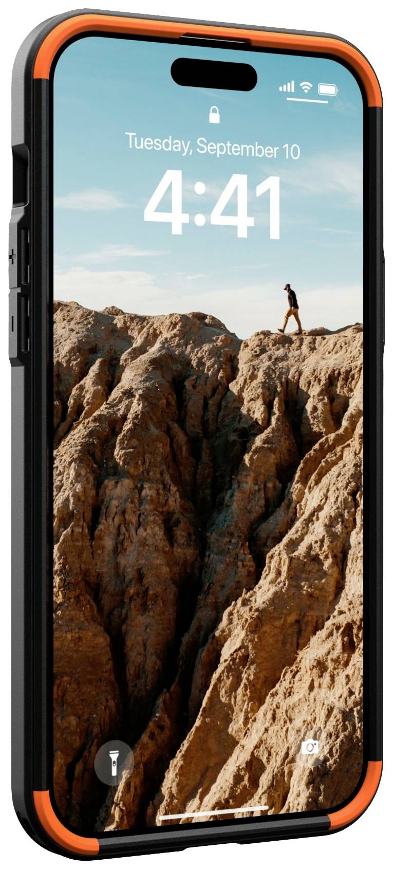 Urban Armor Gear Civilian MagSafe Backcover Apple iPhone 15 Plus Oliv MagSafe kompatibel 114306117272