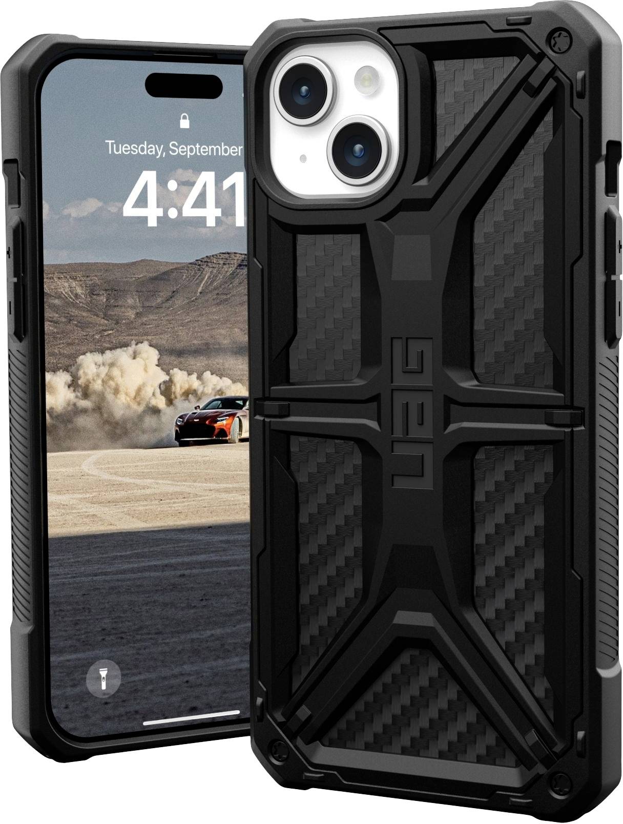 Urban Armor Gear Monarch Backcover Apple iPhone 15 Plus Carbon 114309114242