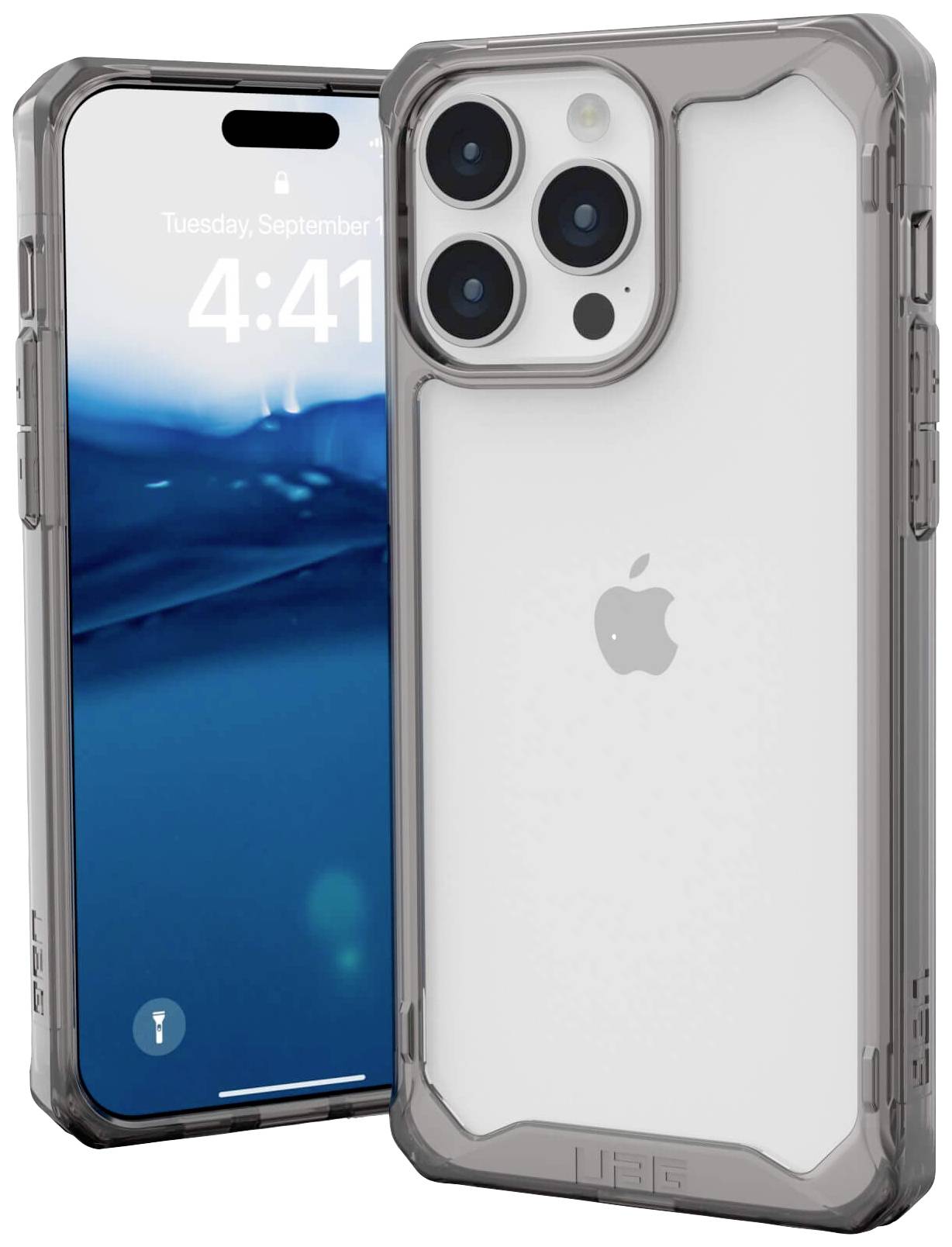 Urban Armor Gear Plyo Backcover Apple iPhone 15 Pro Max Grau (transparent) 114310113131