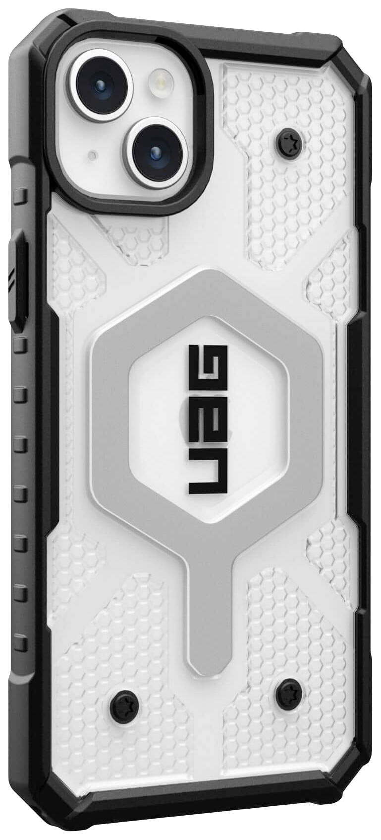 Urban Armor Gear Pathfinder MagSafe Backcover Apple iPhone 15 Plus Ice, Transparent MagSafe kompatibel 114311114343
