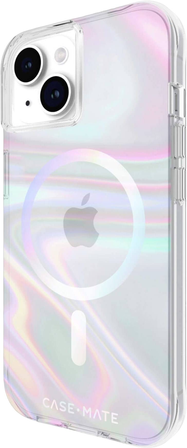 Case-Mate Soap Bubble MagSafe Backcover Apple iPhone 15, iPhone 14, iPhone 13 Transparent, Fluoreszierend MagSafe kompatibel