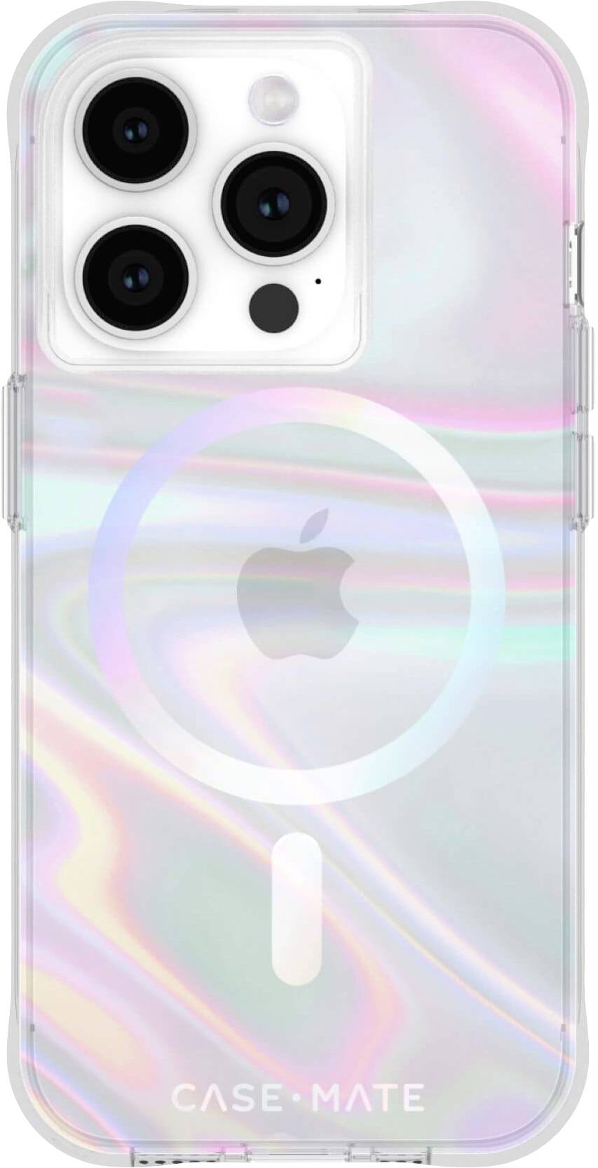 Case-Mate Soap Bubble MagSafe Backcover Apple iPhone 15 Pro Transparent, Fluoreszierend MagSafe kompatibel CM051420