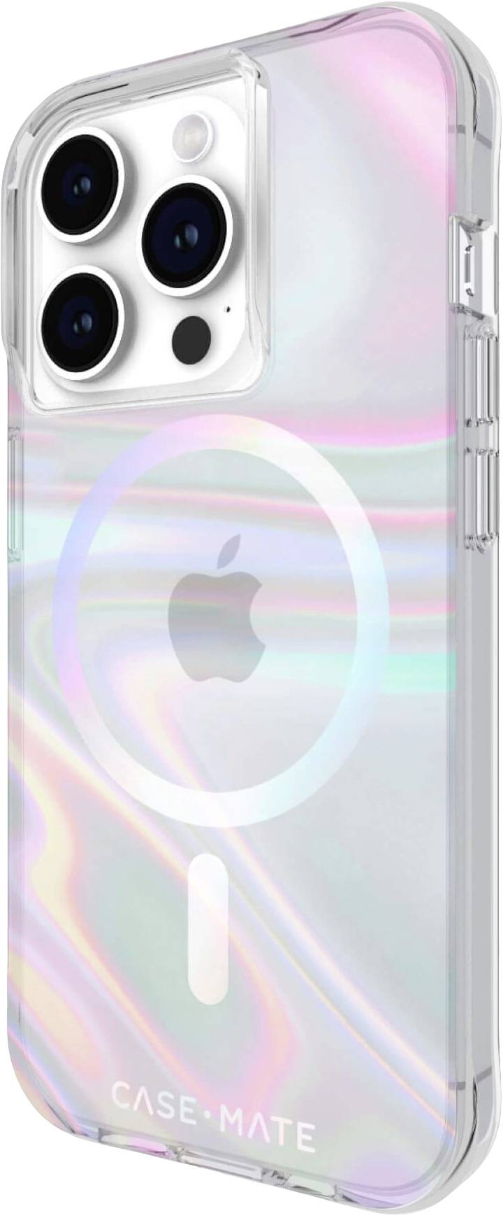 Case-Mate Soap Bubble MagSafe Backcover Apple iPhone 15 Pro Transparent, Fluoreszierend MagSafe kompatibel CM051420