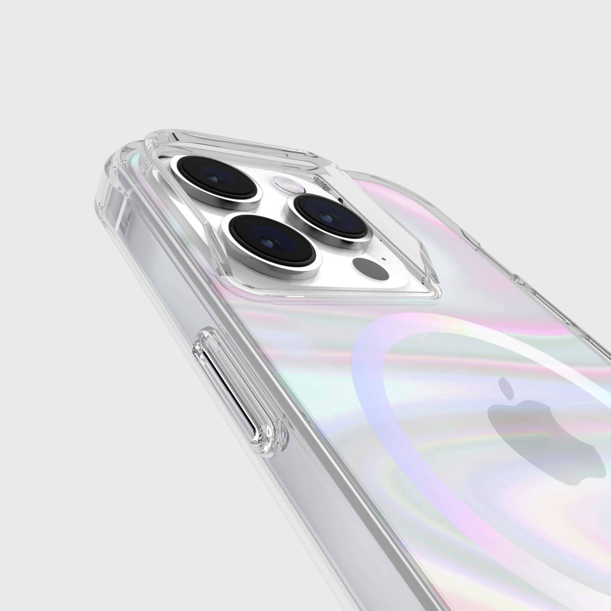 Case-Mate Soap Bubble MagSafe Backcover Apple iPhone 15 Pro Transparent, Fluoreszierend MagSafe kompatibel CM051420