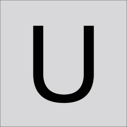 RZB 99224.003.U Buchstabe "U" gross 200mm 1St.