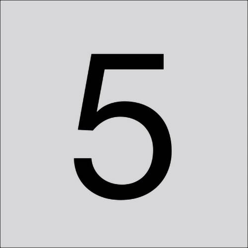 RZB 99223.013.5 Ziffer "5" 120mm 1St.