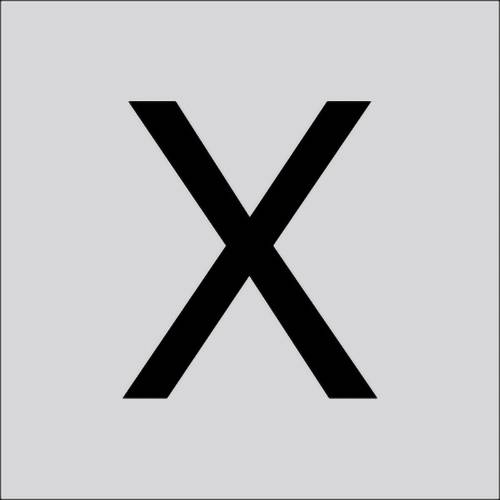 RZB 99223.013.X Buchstabe "X" gross 120mm 1St.