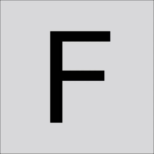 RZB 99224.003.F Buchstabe "F" gross 200mm 1St.