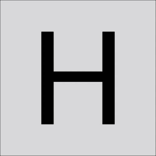 RZB 99224.003.H Buchstabe "H" gross 200mm 1St.