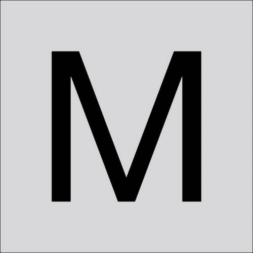 RZB 99224.003.M Buchstabe "M" gross 200mm 1St.