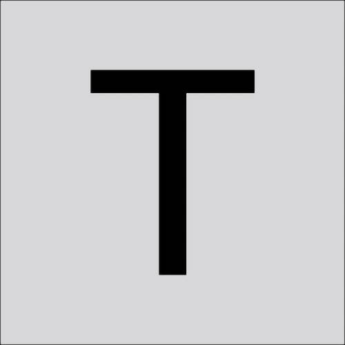 RZB 99222.013.T Buchstabe  T  gross 100mm 1St.
