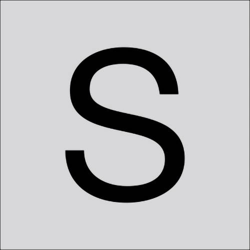 RZB 99222.013.S Buchstabe "S" gross 100mm 1St.