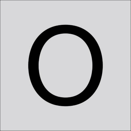 RZB 99222.013.O Buchstabe "O" gross 100mm 1St.