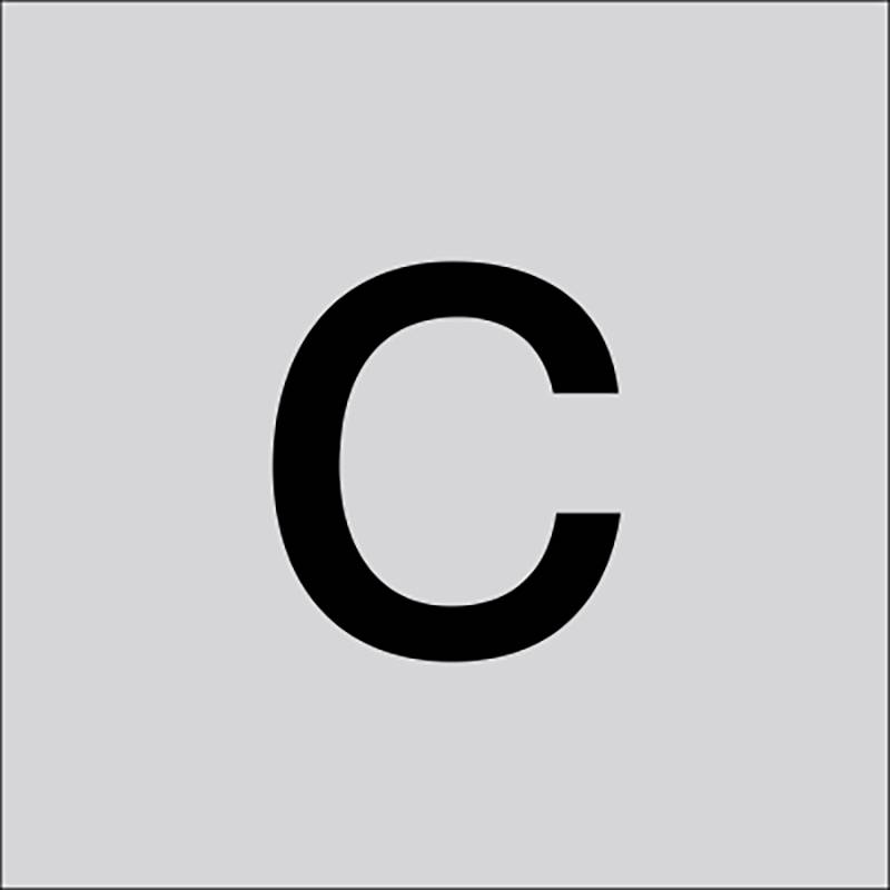 RZB 99223.013.C Buchstabe "C" gross 120mm 1St.