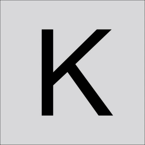 RZB 99222.013.K Buchstabe "K" gross 100mm 1St.