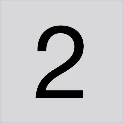 RZB 99222.013.2 Ziffer "2" 100mm 1St.