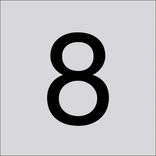 RZB 99222.013.8 Ziffer "8" 100mm 1St.