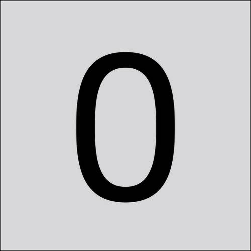 RZB 99222.013.0 Ziffer "0" 100mm 1St.