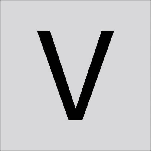 RZB 99222.013.V Buchstabe "V" gross 100mm 1St.