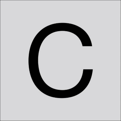 RZB 99222.013.C Buchstabe "C" gross 100mm 1St.