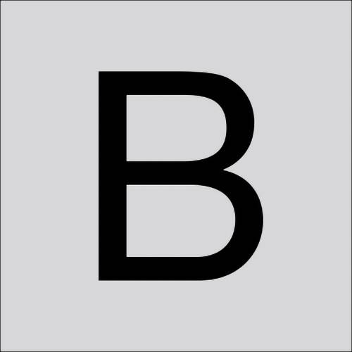 RZB 99222.013.B Buchstabe "B" gross 100mm 1St.