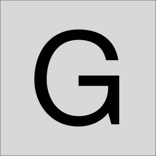 RZB 99222.013.G Buchstabe "G" gross 100mm 1St.