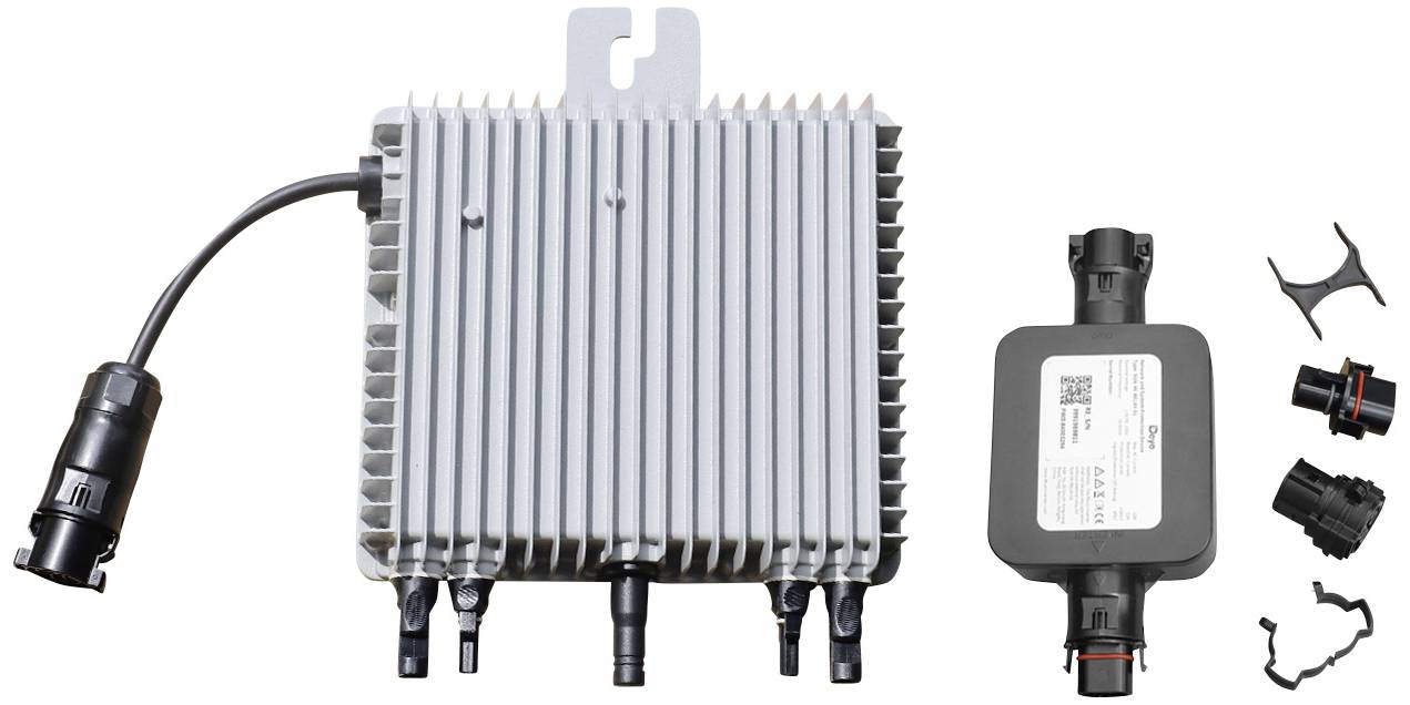 Balkonkraftwerk Solaranlage 800 Wp inkl. Wechselrichter, inkl. Anschlusskabel