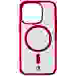 Cellularline Pop MagSafe Case MAG Backcover Apple iPhone 15 Pro Max Transparent, Rot MagSafe kompatibel