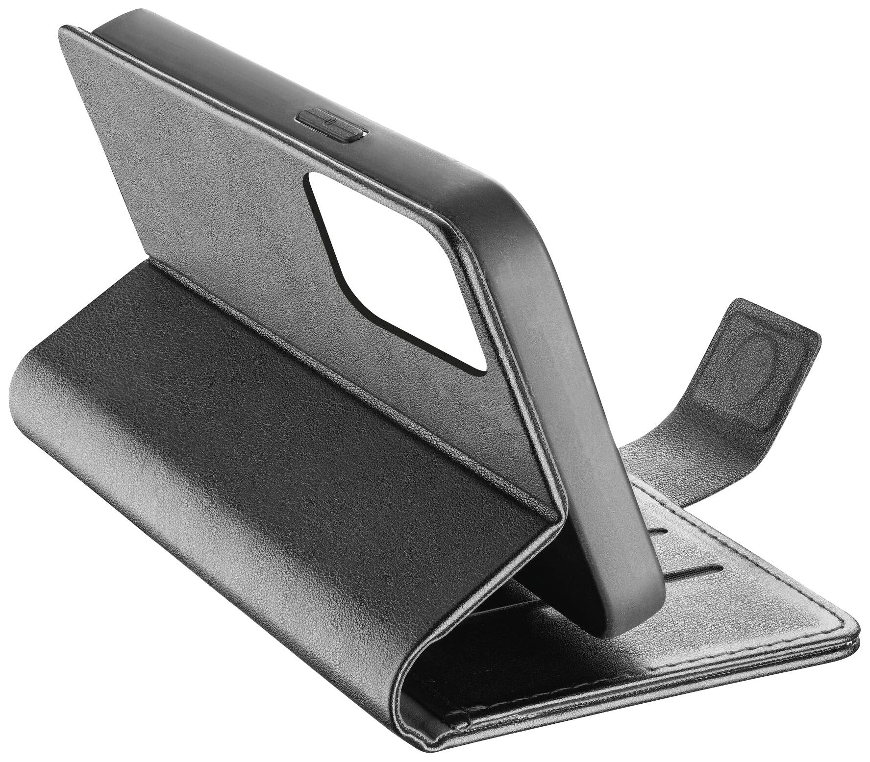 Cellularline Book Agenda 2 Case Booklet Apple iPhone 15 Pro Max Schwarz Standfunktion BOOKAG2IPH15PRMK