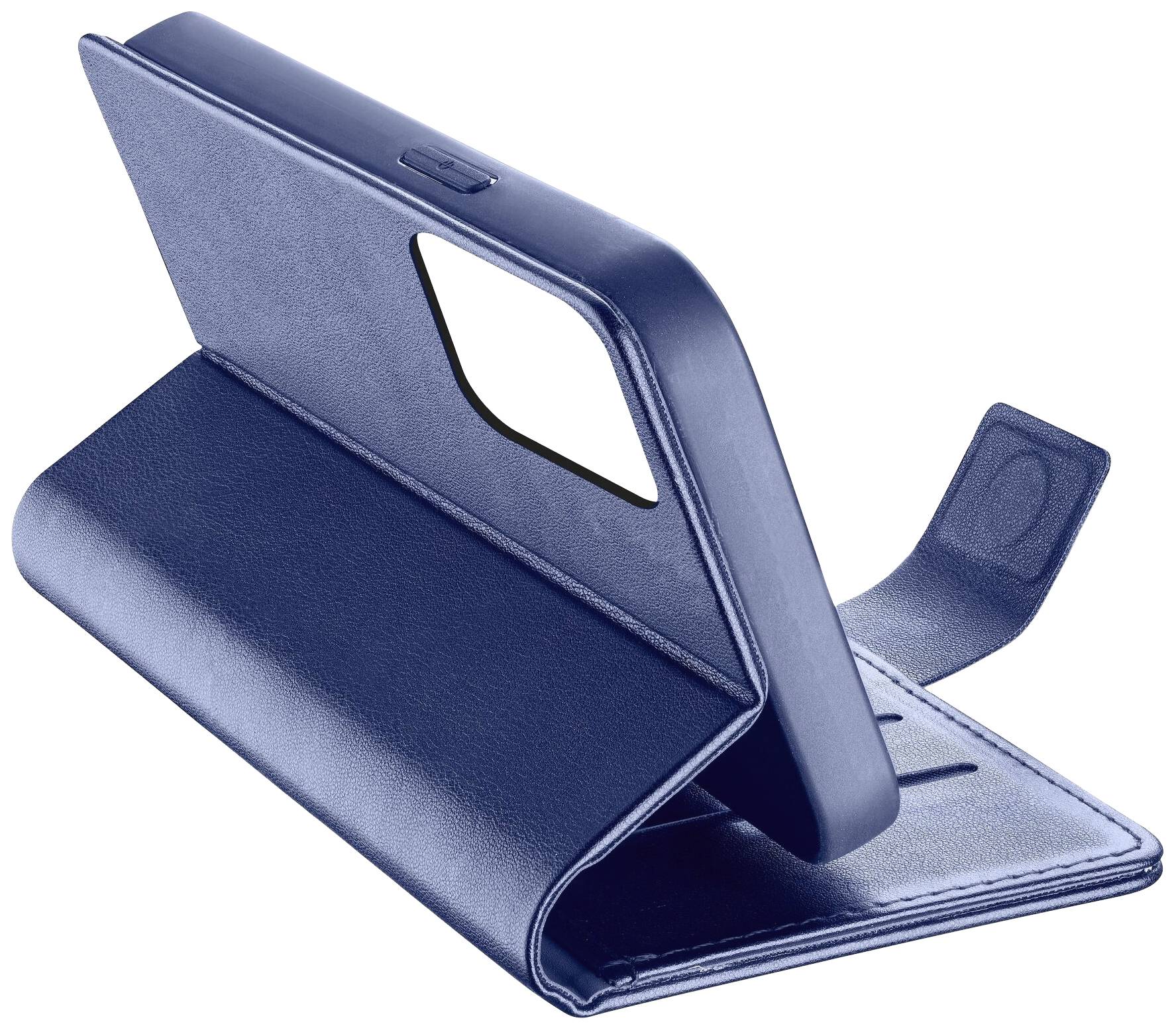 Cellularline Book Agenda 2 Case Booklet Apple iPhone 15 Blau Standfunktion BOOKAG2IPH15B