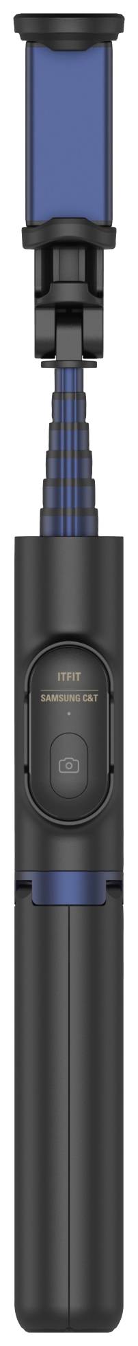 Samsung C&T Bluetooth® Tripod Selfie Stick Schwarz Bluetooth, inkl. Smartphonehalter, Integriertes Stativ