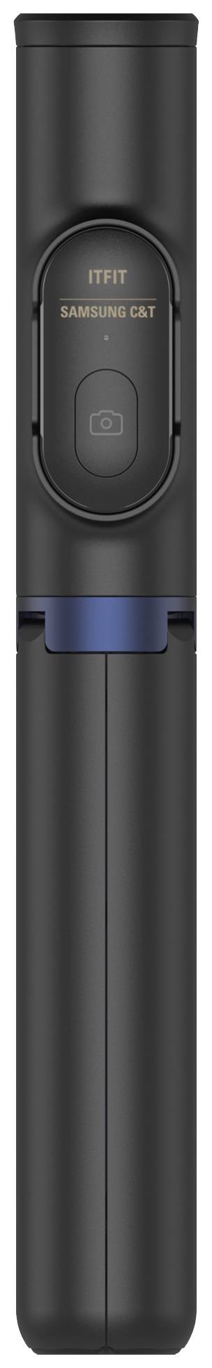 Samsung C&T Bluetooth® Tripod Selfie Stick Schwarz Bluetooth, inkl. Smartphonehalter, Integriertes Stativ