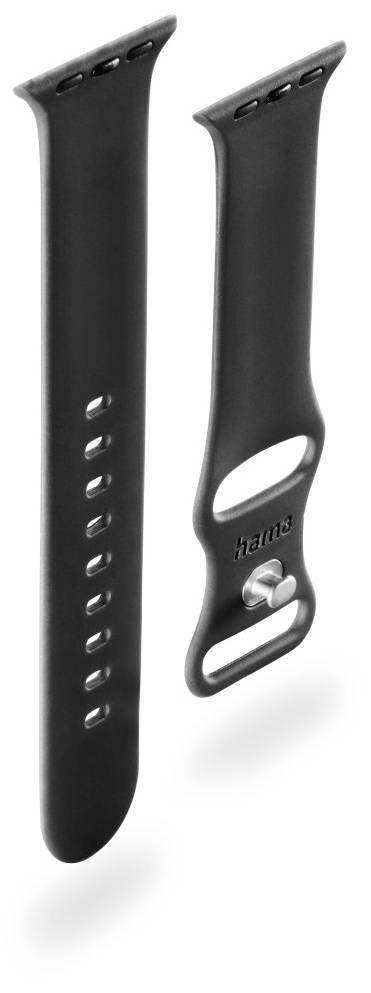 Hama Fantastic Feel Armband 38 mm, 40 mm, 41mm Schwarz Watch Series 9, Watch Series 8, Watch SE, Watch Series 7, Watch Series