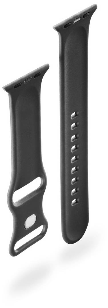 Hama Fantastic Feel Armband 38 mm, 40 mm, 41mm Schwarz Watch Series 9, Watch Series 8, Watch SE, Watch Series 7, Watch Series