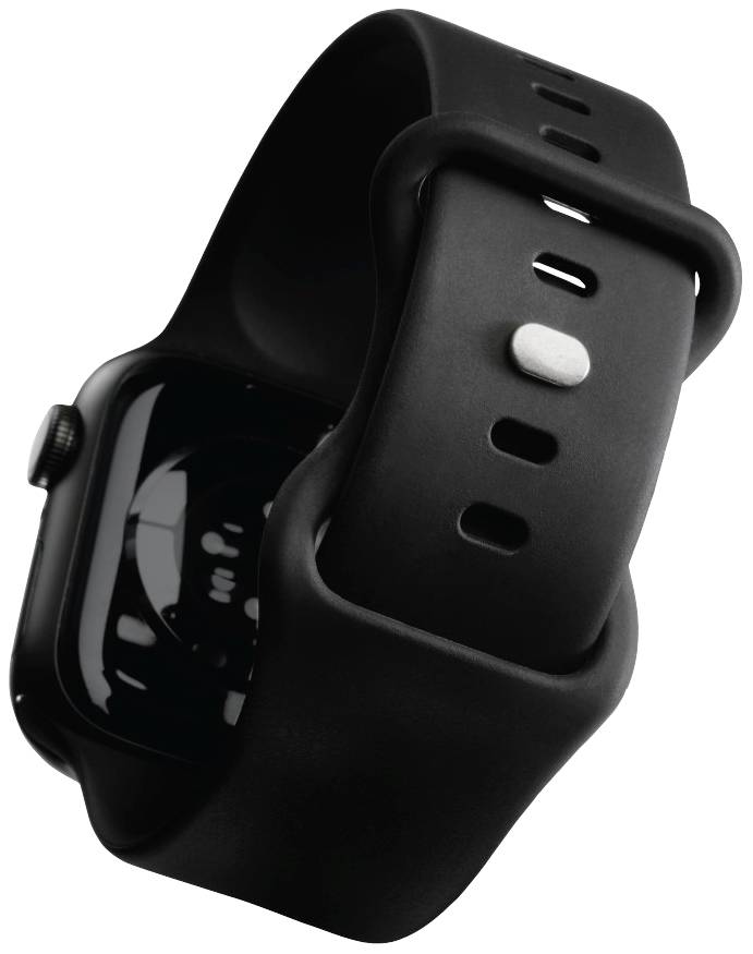 Hama Fantastic Feel Armband 38 mm, 40 mm, 41mm Schwarz Watch Series 9, Watch Series 8, Watch SE, Watch Series 7, Watch Series