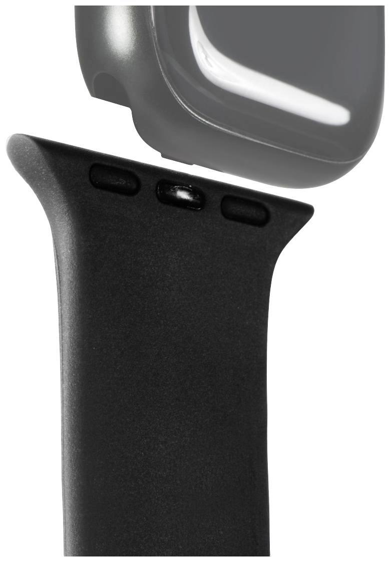 Hama Fantastic Feel Armband 42 mm, 44 mm, 45 mm, 49mm Schwarz Watch Series 9, Watch Series 8, Watch SE, Watch Series 7, Watch