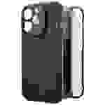 Black Rock 360° Glass Cover Apple iPhone 15 Pro Carbon Induktives Laden, Stoßfest