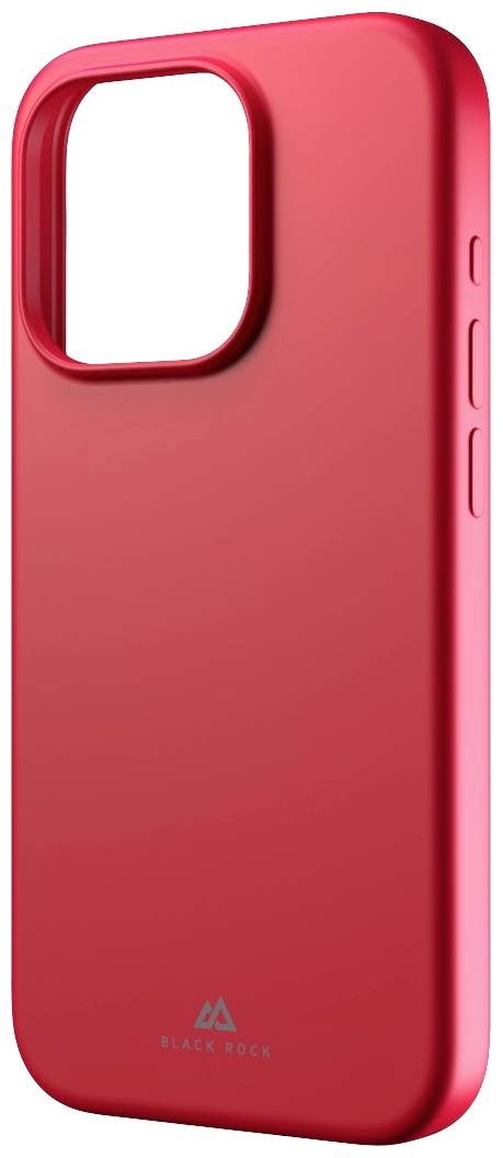 Rote Handyhülle mit Kameraaussparung und seitlichen Knöpfen. Design von Black Rock. Minimalistisch und glatt.